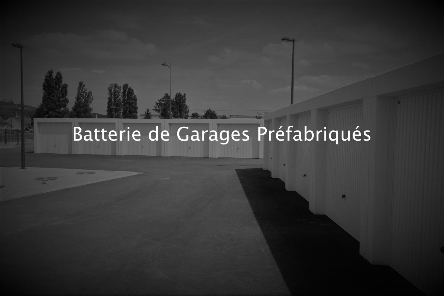Batterie de Garages Préfabriqués Béton